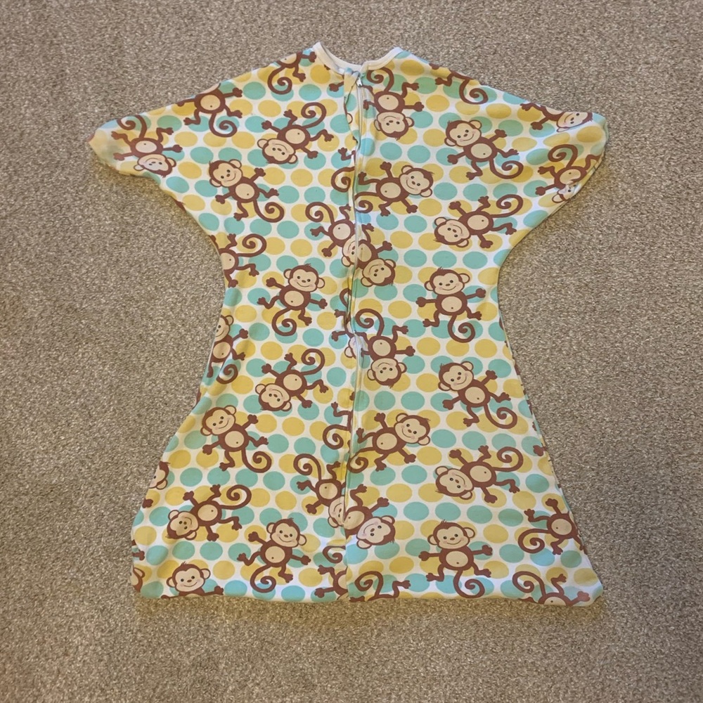 Sleeping Baby Zipadee Zip Monkey size medium